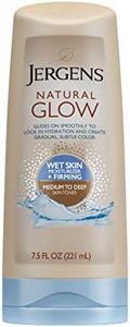 Jergens Natural Glow Wet Skin Moisturizer + Firming for Body, Medium to Tan, 7.5 Ounce
