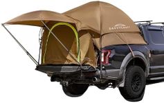 Savvycraft Pickup Truck Tent for Compact Size Truck 5.0'-5.2' Bed, Waterproof P3000mm 2-Person Double Layer Truck Bed Camping Tent, Expandable Awning, Rainfly, Storage Bag Included Brown