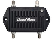 Channel Master TV Antenna Distribution Amplifier, TV Antenna Signal Booster with 2 Outputs for Connecting Antenna TV to Multiple Televisions (CM-3422),Black