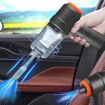 Handheld Car Vacuum Cleaner Handheld Vacuum 120w Powerful Suction Car Vacuum Cleaner Mini Dusts Buster with USB Portable Vacuum Cleaner with Cleaning Cloth Handheld Vacuum Cleaner for Car Daily Deals