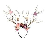 XIDAJIE Deer Antler Flower Crown He