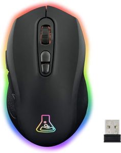 The G-Lab - Kult Krypton - Souris Gamer sans Fil Haute Performance 6400 DPI - Souris Gaming sans Fil Bluetooth & 2.4 Ghz, Batterie Longue Durée, RGB, 7 Boutons - Légère, Ambidextre – Noire - New