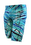 Adoretex Boy's/Men's Printed Pro Athletic Jammer Swimsuit Swim Shorts, Teal, 32