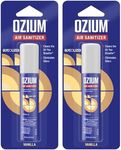 Ozium 0.8 oz. Air Sanitizer & Odor Eliminator for Homes, Cars, Offices and More, Vanilla Scent, Pack of 2