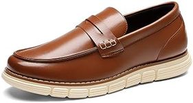 Bruno Marc Men's Casual Dress Shoes Slip-on Lightweight Penny Loafers,Size 9,Brown,SBLS2349M