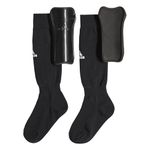 adidas Unisex Socks Guards, Black/White, Large