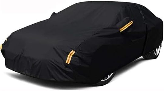 NEVERLAND Sedan Car Cover Waterproof Heavy Duty All Weather Protection Snow Anti-UV Windproof Outdoor Full Car Cover Fit for Automobiles BMW/Mercedes-Benz/Honda（for Car Size:183''L x 70''W x 59''H）