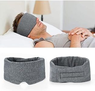 Mascherina per Dormire Cinghia Comoda Orientabile Maschera per gli occhi oscuranti per donna Uomo tessuto morbidissimo e delicato sulla pelle per viaggio, Shift Lavora,sonno, pisolino e meditazione