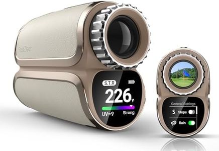 FastDeer Range Finder Golf S2,Premium Touchscreen & Automatic Brightness Adjustment High Precision Golf Range Finder,Flag Lock Vibration,Golf Rangefinder with Slope,Triangulation,UV Reminder,Rain Mode