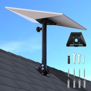 Gen 3 Starlink Mount, 180° Adjustable Starlink Gen 3 Roof Mount, Starlink Mounting Kit Compatible with Starlink Gen 3 / V3, Starlink Pole Mount with with Starlink Gen 3 Pipe Adapter