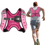 Henkelion Weighted Vest Weight Vest for Men Women Kids 4 6 8 12 16 Lbs Weights Included, Body Weight Vests Adjustable for Running, Training Workout, Jogging, Walking - Black Grey Pink Blue Purple