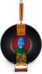 Ken Hom KH335001U Classic Stir Fry Wok, 14", Black