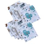 Trance Home Linen Super Soft 100% Cotton Thin Malmal Face Towels | Reusable Hygiene Wash Cloth | Napkin For New Babies | Soft Hankies For Children (Small 40 X 40 Cm, Baby Pug - Pack Of 10 Pcs), 200 Tc