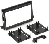 SCOSCHE Dash Kit for 2004 - Up Ford Double Iso Din Kit, Black