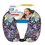 Cloudz Patterned Neck Pillows - Black Ground