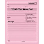 Adams While You were Out Pads, 4.25 x 5.5 Inches, Pink, 50 Sheets per Pad, 12 Pads per Pack (9711D)