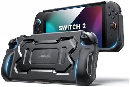 JSAUX Protective Case Designed for Nintendo Switch 2 2025, TPU Grip Portable Cover Compatible for Switch 2 Case and JoyCon Controller, Accessories with Shock-Absorption and Anti-Scratch Design-Black