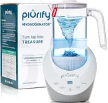 PIURIFY 50 Oz Hydrogen Water Pitcher - BPA Free Rich Hydrogen Water Generator Electrolysis Jug with SPE/PEM Technology. Hydrogen Water Machine, Balanced PH Levels and Filtered with Calcium Sulfite