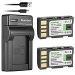 Kastar Battery (X2) & Slim USB Charger for JVC BN-VF808, BN-VF808U, BNVF808 and JVC Everio GZ-MG130 148 150 155 175 255 275 575 GZ-HD7 GR-D745 746 750 760 770 771 775 790 796 JVC MiniDV + More