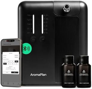 AromaPlan 2025 HVAC Waterless Oil Diffuser, Smart Scent Air Machine (2 Fragrances Included)- Whole House & Commercial Hotel Collection Diffuser| Cold Air Tech, App & Tourch Control,2000 Sq. Ft -Black
