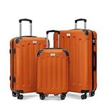 LUGG Travel Suitcase Set - Skywander 3-Piece Hard Shell Luggage, 20" 24" 28" Strong & Lightweight with Secure TSA Lock, Smooth 360° Wheels & Resilient Handle - Airline Approved