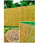 A2Z Home Solutions Garden Fence Screening Thread Stitched Reed Fence Indoor Outdoor Use 1.5m x 4m