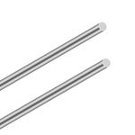 LAVMHAB 304 Stainless Steel Round Rods 10mm x 300mm, Solid Steel Shaft Rods Bar for DIY Crafts Models (Pack of 2)