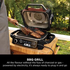Ninja Woodfire Electric Grill, Red – Outdoor BBQ & Smoker