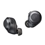 Audio-Technica ATH-CKS50TW Wireless Headphones - Noise Cancelling Earbuds with Long Battery Life and Wireless Charging Case, Black, in-Ear (eartips Included for XS, S, M, L), ATHCKS50TWBK