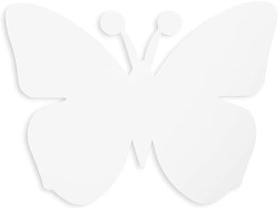 Paper Butterfly Cutouts for Crafts (7.5 x 6 in, White, 50 Pack)