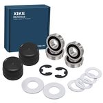 XiKe 3/4"x1-3/8 Flange Ball Bearings Kit, Fits Lawn Mower Front Wheel, Compatible Jonsered, Weed, Eater, Roper, Murray, Noma, John Deere 9040H, 532009040, 532124959,91334 491334MA,5920H,9040HR,9040N.