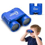 Wembley Mini Binocular Toy for Kids | Compact and Portable Outdoor Binocular for Boys and Girls | Binocular with Neck String, Focus Adjustment and Ultra Zoom | Birthday Gift for Boys and Girls (Blue)