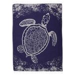 Sand Cloud Large Turkish Beach Towel - Sand Free - Fast Drying -100% Certified Organic Turkish Cotton Yarn - Great for Beach Bath or as a Blanket - As Seen on Shark Tank - Crush Turtle XL