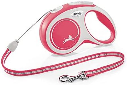 Flexi New Comfort Cord Grey & Red Small 8m Retractable Dog Leash/Lead for Dogs up to 12kgs/26lbs