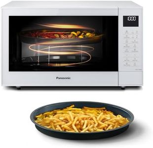 Panasonic NN-CT54RWBPQ 27L 4-in-1 Combination Inverter Microwave with Air Fryer, 1000W, 19 Auto Programs, Convection Grill Cooking, Space-Saving Slimline Design, White