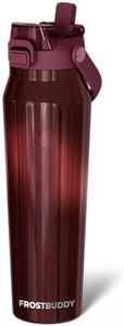Frost Buddy 32oz Insulated Water Bottle with Straw & Chug Lid | Leak-Proof Stainless Steel | 24-Hours Cold | Sweat-Proof, Cup Holder Friendly | Ideal for Gym, Travel, Sports & Everyday Hydration