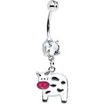 Cute Moo Cow Belly Ring