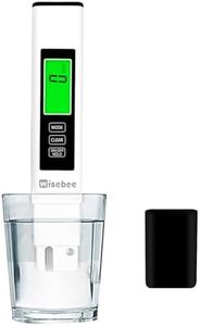 Wisebee New 4 in 1 TDS Meter Digital Water Tester, EC/Temperature (°C/°F) 0-9999 ppm, Auto Temperature Compensation & Portable with Carrying Case for Drinking Water, Tap, RO/DI Systems