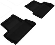 3D MAXpider Second Row Custom Fit All-Weather Floor Mat for Select Buick Verano Models - Kagu Rubber (Black)