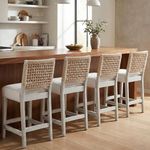 DM Furniture 27" White Bar Stools f
