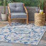 nuLOOM Indoor/Outdoor Contemporary Celestial Area Rug, 3x5, Blue