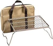 REDCAMP Folding Campfire Grill 304 Stainless Steel Grate, Heavy Duty Portable Camping Grill with Legs Carrying Bag, Medium