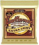 Ernie Ball Earthwood Extra Light 80/20 Bronze Acoustic Guitar Strings 3-pack, 10-50 Gauge (P03006)