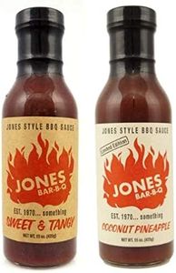 JONES BAR-B-Q - Combo 2 Pack - Original Sweet & Tangy - Limited Edition Coconut Pineapple