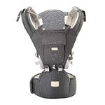 Baby Carrier Newborn to Toddler, Multifunctional 6-in-1 Infant Hiking Backpack Carrier for All Seasons, Baby Gifts, Ergonomic Positions Baby Holder, Face-in and Face-Out and Back, Grey