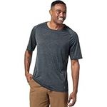 Smartwool Men's Active Ultralite Short Sleeve Tee, Charcoal Heather, Large