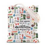 Toronto Canada Trip Makeup Bag Toronto Souvenirs Gift Toronto Canadian Travel Bag Toronto Vocation Gifts Toronto Honeymoon Gift (Toronto Tote ca)