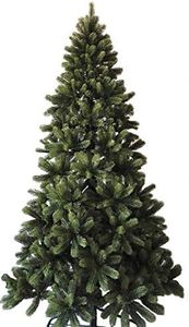 Best Artificial Slim Premium 8ft / 240cm Hinged Real Feel Christmas Tree with 1450 FULL PE Tips for Indoor Xmas