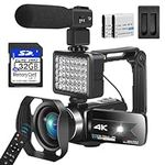 Camcordy Video Camera Camcorder,4K 