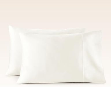 Whisper Organics 100% Organic Cotton Pillow Case Set, 500 Thread Count - GOTS Certified (King, Natural)